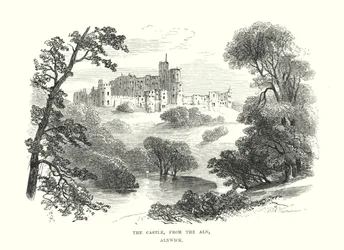 Das Schloss, vom Aln, Alnwick